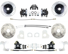 1982-1992 Camaro Front & Rear Brake Package, Black PC Calipers, D/S Rotors picture