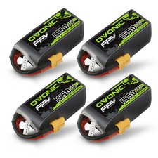4pcs 100C 14.8V 1550mAh 4S LiPo Battery  XT60 Plug For FPV RC Drone DIY motors picture