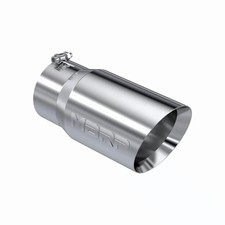 MBRP T5074 Stainless Steel Dual Wall Angled Round 5 inch Universal Exhaust Tip picture