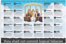 Don't Make A Logical Fallacy Poster Poster of Common Logical  Canvas picture