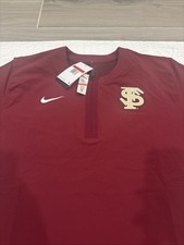 Nike Large Florida State Seminoles FSU On-Field Baseball Dugout Pullover NWT picture