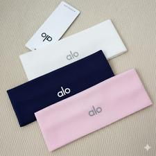 NWT 3Pcs Soft Stretchy Yoga Headbands Hair Bands - White+Pink+Black US Stock picture