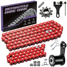 Red 420 Chain 42 Links 90 Links Kit For Predator 212cc CT200U MB200 BT200X MB165 picture