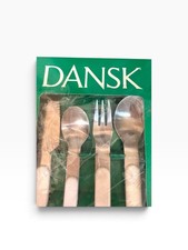 Dansk SUMMER HOUSE White Stainless Flatware NIB 16pc picture