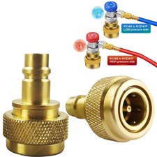 R134A to R1234YF Quick Couplers Kit Adapter Adjustable High & Low Connection  picture