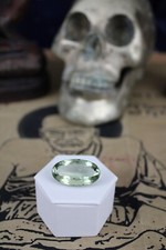 30.53 ct. Brazilian Shaman's Faceted Oval Cut Prasiolite Gem - The Voodoo Estate picture