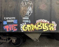 G Scale Custom Graffiti + Weathered Coal Car.  Bachmann East Broad Top. picture
