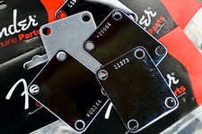 Genuine Fender Chrome Vintage style neck plate, with yr choice of custom number picture