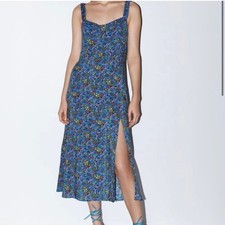 Zara Floral Midi Dress with Side Slit picture