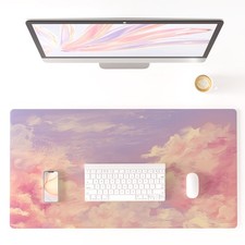 Colorful Star Pink Large Mouse Pad, 31.5
