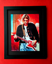 ALEXANDER DULAC | KURT COBAIN NIRVANA Hand Signed Authentic Print Ed of 10 COA picture