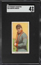 1909-11 T206 Piedmont Chappie Charles SGC 4 VGEX picture