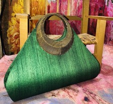 S K International Emerald Handbag. Beautiful picture