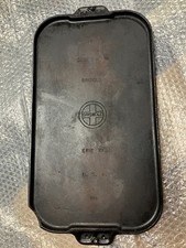 Vintage Griswold #8 Rectangular Cast Iron Griddle 908 Erie PA picture