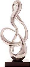 Finesse Decor Abstract Treble Resin Sculpture Decorative Chrome Table Sculpture picture