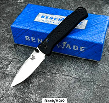 Bugout Black Plain Edge Manual Drop Point AXIS Pocketknife picture