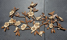 Vintage Mid Century Syroco Flowered Dogwood Branch Wall Decor Large 37