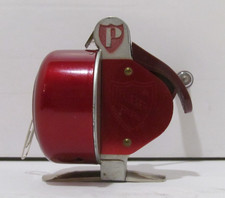 Vintage Pflueger 84 Saturn Red Spin Cast Fishing Reel 1960's - USA picture