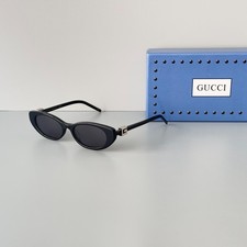 Gucci GG1680S 001 Black Frame Black Lens Cat Eye Sunglasses New w/ Box picture
