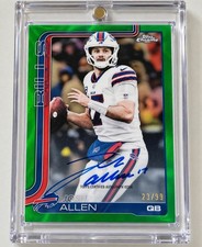 Topps Chrome 2025 Josh Allen Green Auto #BA-JAL /99 **R£AD D£SCRIPTION picture