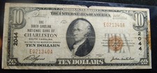 1929 $ 10 South Carolina National Bank Charleston SC Ch 2044 Type 1 Fr 1801-1 picture
