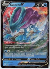 UR-01 Holo Suicune V 031/203 Ultra Rare SWSH07: Evolving Skies picture