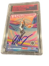 Victor Wembanyama Rookie Card 2023-24Premium Panini Rising Stars #5 autographed. picture