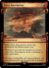 Fiery Inscription (Showcase Scrolls) [LTR] NM MTG Magic the Gathering picture