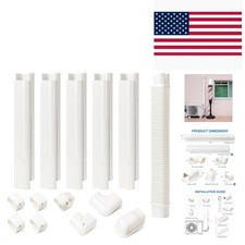 Complete 10ft PVC Mini Split Line Set Cover Kit - Durable and Easy to Install picture
