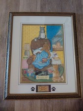 Vintage 1998 Signed Framed Art Print 