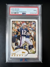 2003 NFLPA STAY COOL IN SCHOOL TOM BRADY PSA 9 NEW ENGLAND PATRIOTS picture