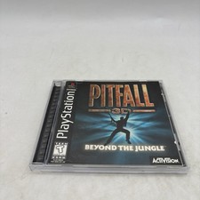 Pitfall 3D: Beyond the Jungle Sony PlayStation 1 Complete w/ Manual CIB Tested picture