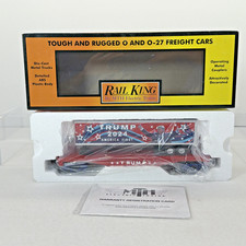 MTH RailKing 30-76850 Donald Trump Flatcar w Trailer New O O-27 Gauge 2024 picture