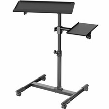 VIVO Black Freestanding Keyboard Tray Cart picture