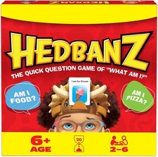 Spin Master Games, Hedbanz 2023 Edition with New Cards, Picture Guessing Board picture