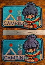 Yuru Camp CAMPING Rin Shima patch morale patch hook and loop Laid-Back Camp PVC picture