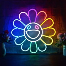 LED Sign Smile Flower Sunflower 19.7