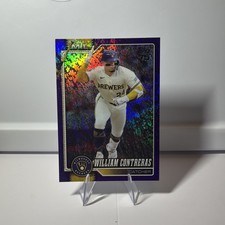 2026 Topps Series 1 - William Contreras #192 Purple Rainbow Foil /250 picture