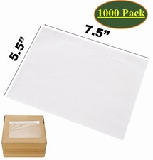 50-2000 7.5 x 5.5 Clear Packing Pouches List Invoice Shipping Envelope Adhesive picture