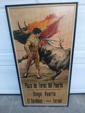 1968 Plaza de Toros del Puerto Poster Cros Estrems Bullfighting Diego Puerta picture