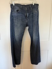 Levi's Men's 500 Series Blue Denim Jeans Loose Fit Straight Leg Mid Rise picture