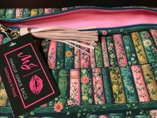 Makeup Junkie Bag “Once Upon A Garden”-Large Top Zip picture