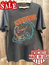 Rare Scorpions Band 90s Retro Style Charcoal T shirt S-5XL BS1359 picture