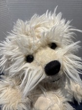 Gund Dreyfus 14” Plush Fluffy Shaggy White Dog 13030 Retired Long Hair Soft picture