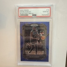 2022-23 Panini Prizm Kevin Durant #10 Fast Break Blue Prizm /150 picture