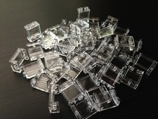 LOT 50 BRAND NEW LEGO 1x1x2 1x2 CLEAR TRANS TRANSPARENT WINDOW WALL 87552 picture