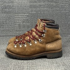 Vintage Dexter Mountaineering Boots 10.5 M Brown Suede Leather Hiking Vibram USA picture