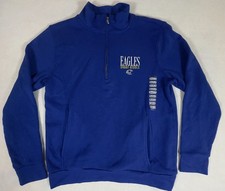 NEW Fall Rush Embry Riddle Eagles 1/4 Zip Pullover Womens M Blue Mock Neck picture