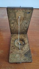 Antique 18thC Diptych Sundial Solar Clock Diptych 700 Compass Nuremberg picture