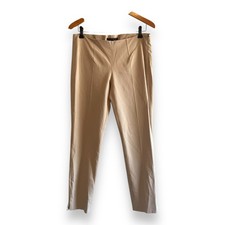 Theory Belisa Pants Warm Khaki Bistretch Slim Fit Trousers Size 8 32 x 30  NWT picture